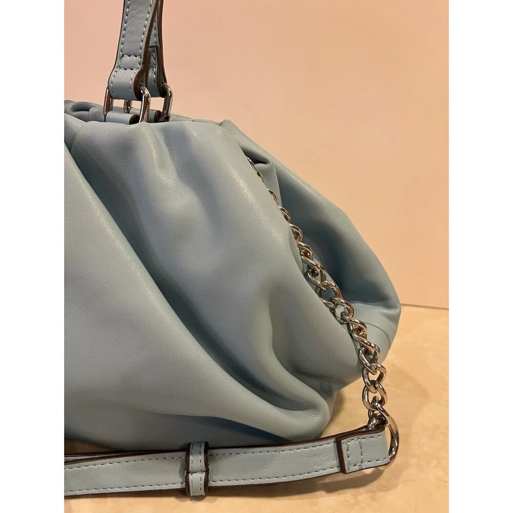 INC International Concepts Shoulder Crossbody Satchel Vegan Purse Bluebell NWOT
